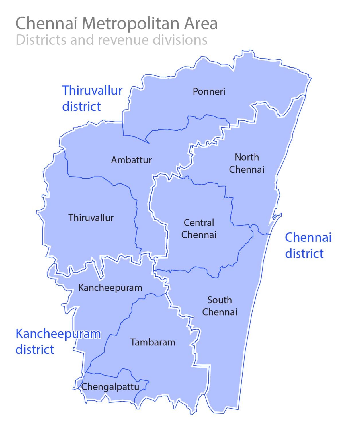 ચેન્નાઇ મર્યાદા નકશો