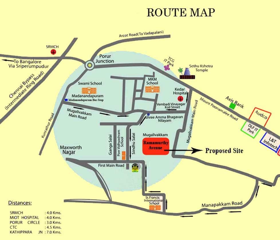 Porur ચેન્નાઇ નકશો